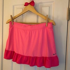 Hot Pink Nike Tennis Skirt